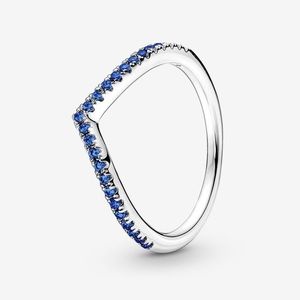 Pandora Timeless Wish Sparkling Blue Ring